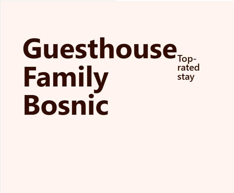 Guesthouse Family Bosnic Plitvická jezera Exteriér fotografie